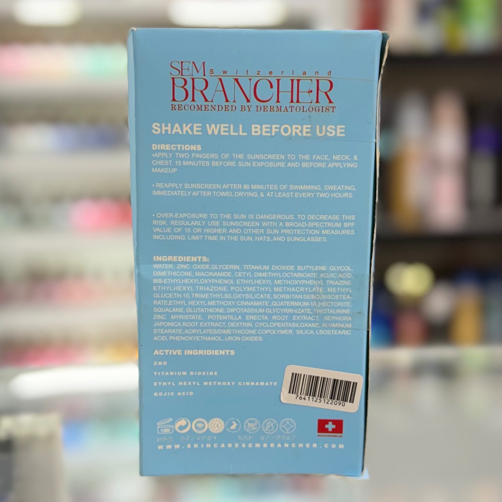 ضد افتاب سم برنشر سوییس Sem Brancher Switzerland