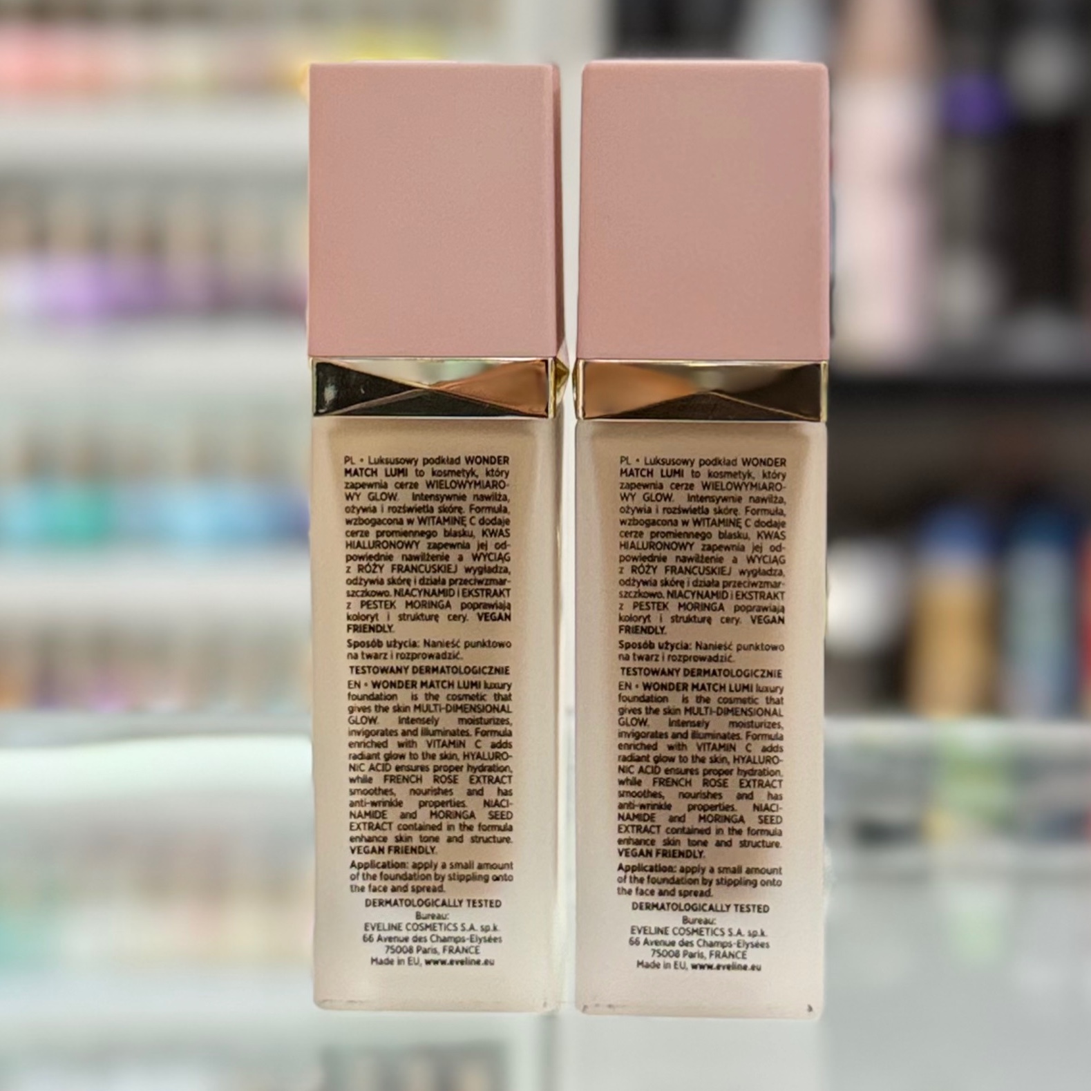 کرم پودر اولاین مدل eveline wonder match skin absolute glow